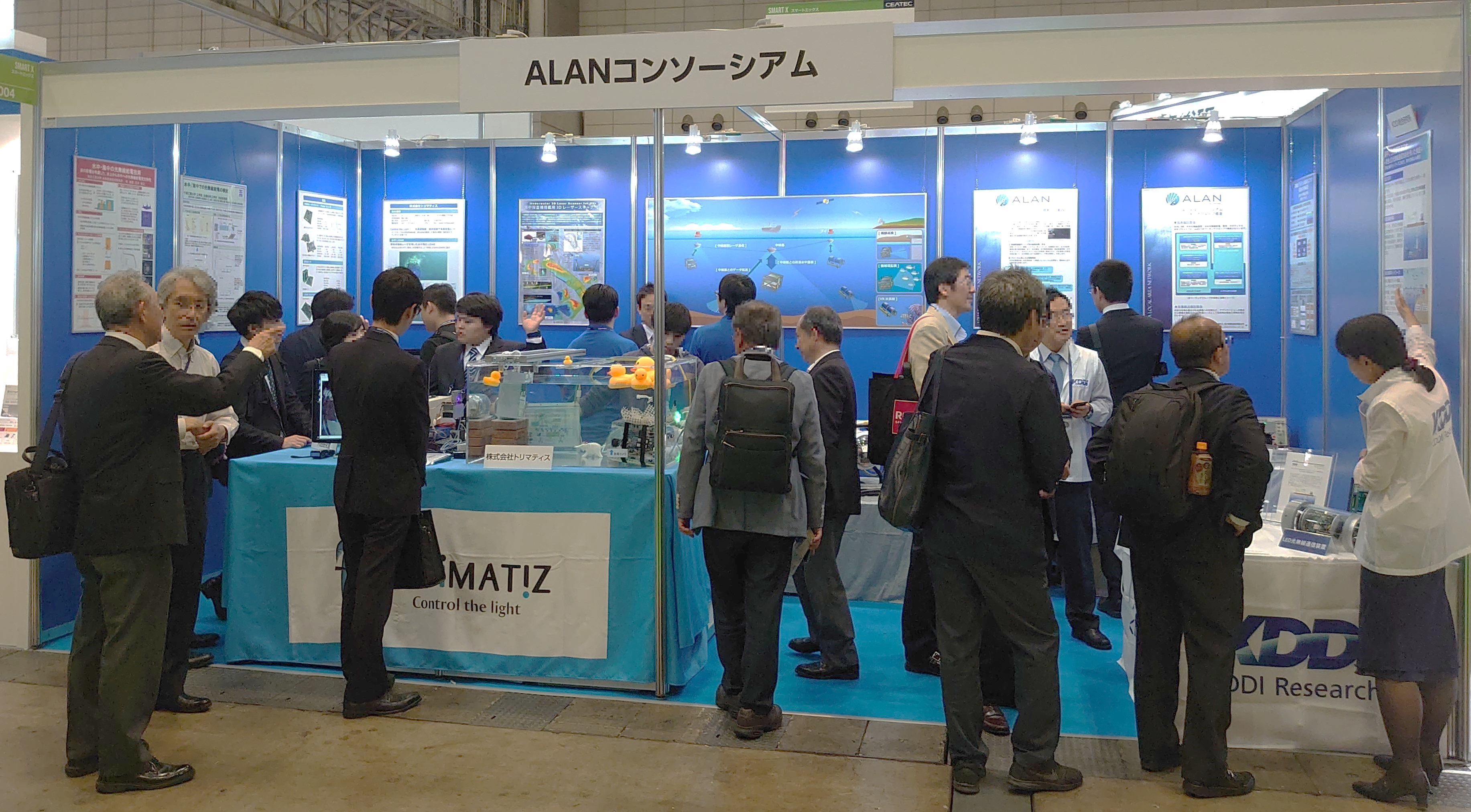 CEATEC 2019におけるALANコンソーシアムブースの様子