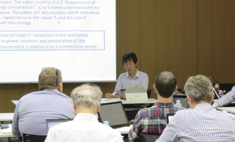 WG1 Meeting　日本提案のAPEEの議論の様子